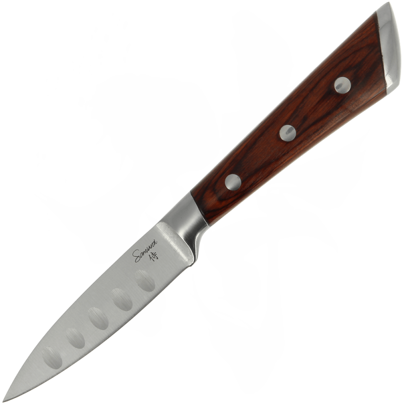 Samurai Kitchen Knife Collection Pairing Knife Wood Handle