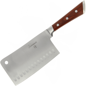 Samurai Kitchen Knife Collection Cleaver Knife Wood Handle